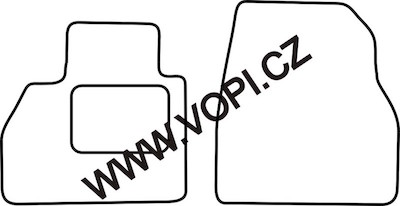 Textil-Autoteppiche Mercedes Citan 10/2012 - Autofit (2965)